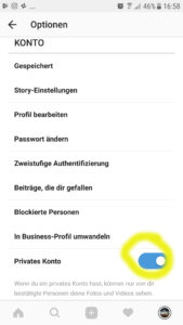Instagram_privates Konto_mikemarketing